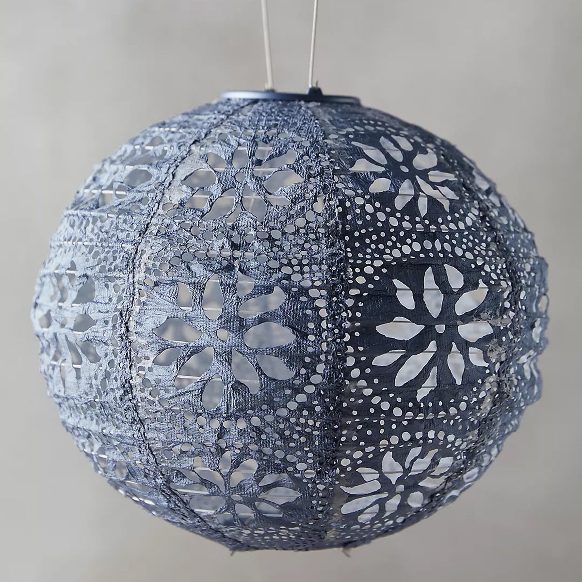 Floral Lace Solar Lantern Ecomm Anthropologie.com