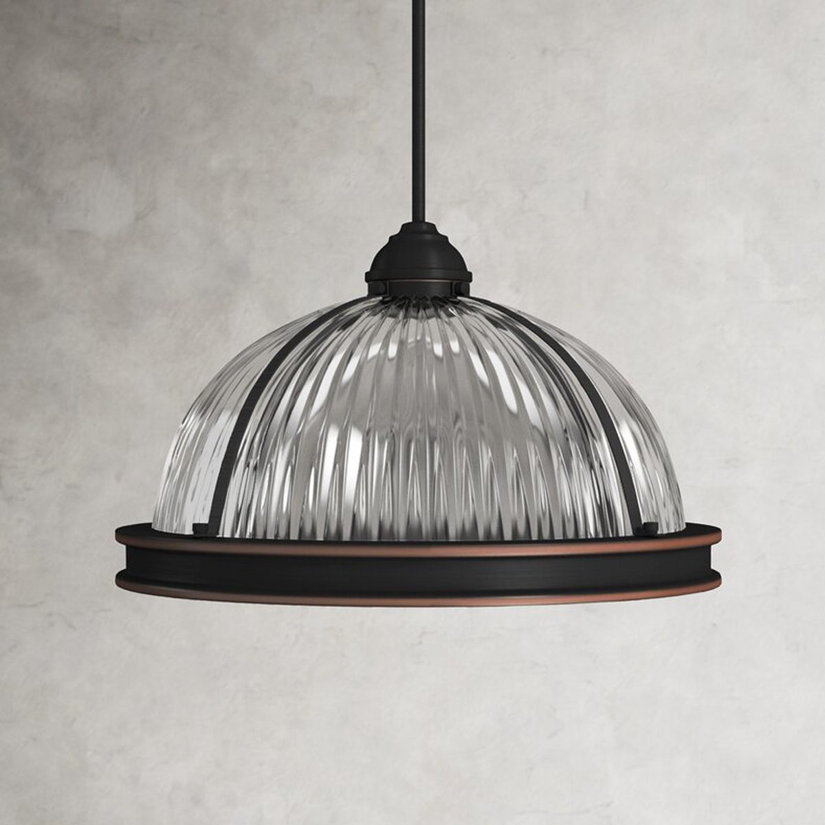 Ainsley 3 Light Single Dome Pendant Ecomm Wayfair.com